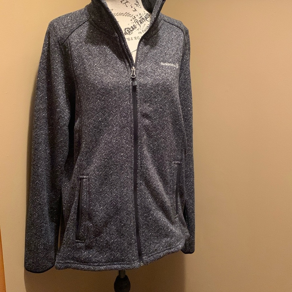 NWT Avalanche Thermal Mid-Layers Element Jacket Black Herringbone XL (228)